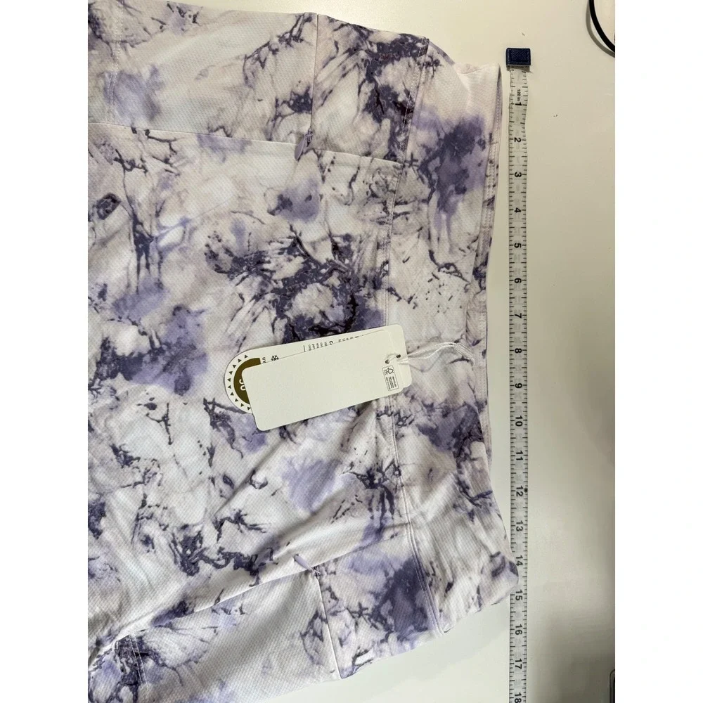 N'vo‎ Layla Skort Lavender Marble Print LivCool UPF 50 Golf Tennis Skirt Med NWT
